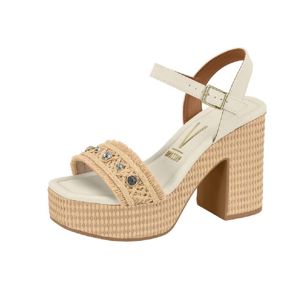 SANDALIA VIZZANO SALTO BLOCO REF 6541.112.30191 FEMININO Creme 4