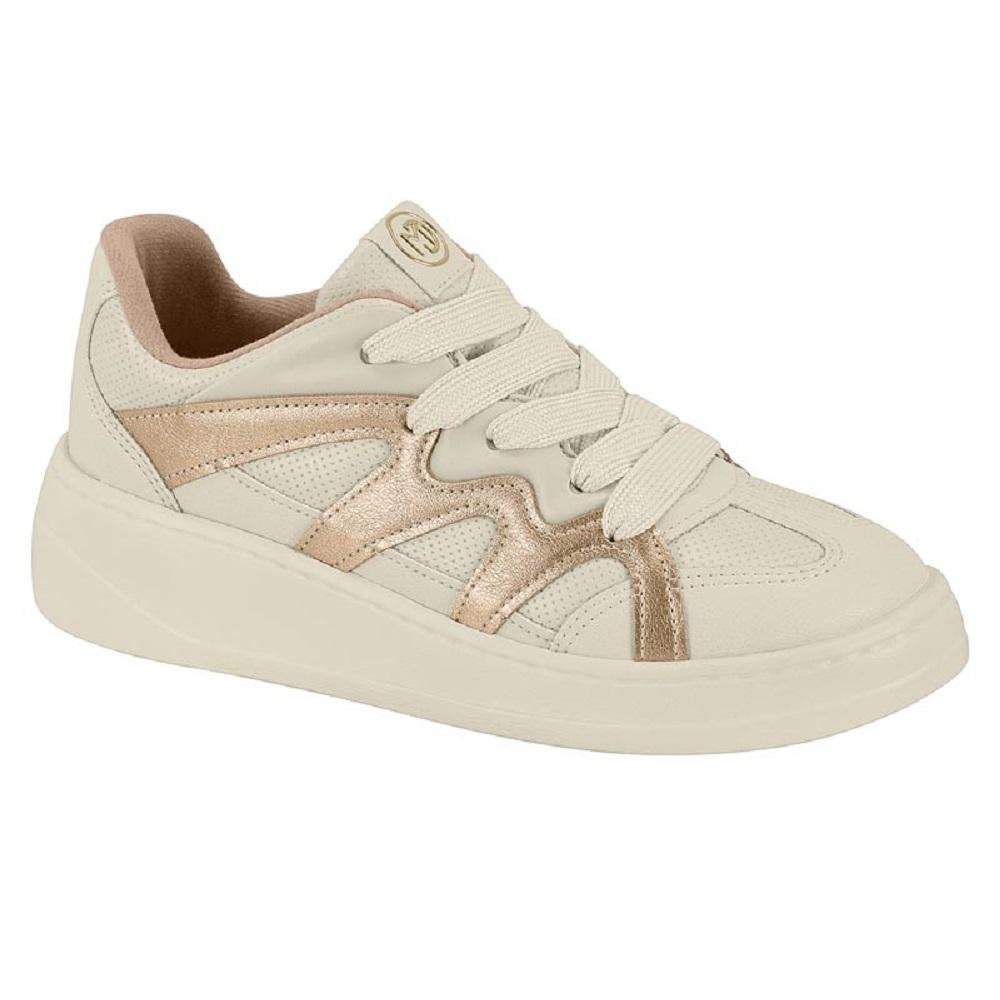 TENIS MODARE CASUAL REF 7402.109.30179 FEMININO Bege/Dourado 3