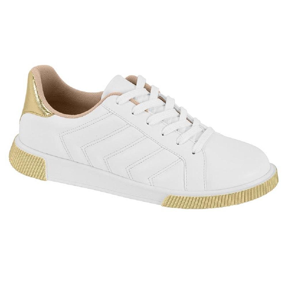 TENIS MOLECA CASUAL REF 5759.412.30852 FEMININO Branco/Dourado 3
