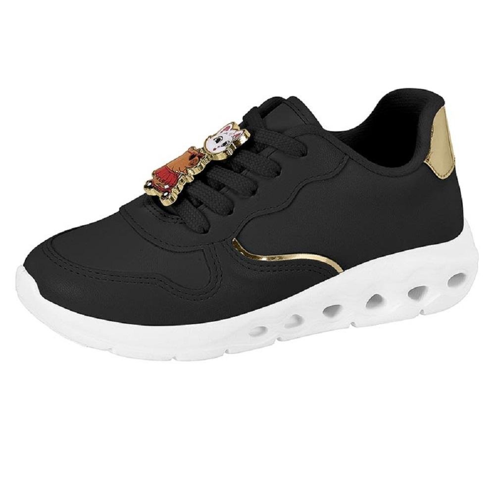 TENIS MOLEKINHA CASUAL REF 2588.106.12638 MENINA Preto 2