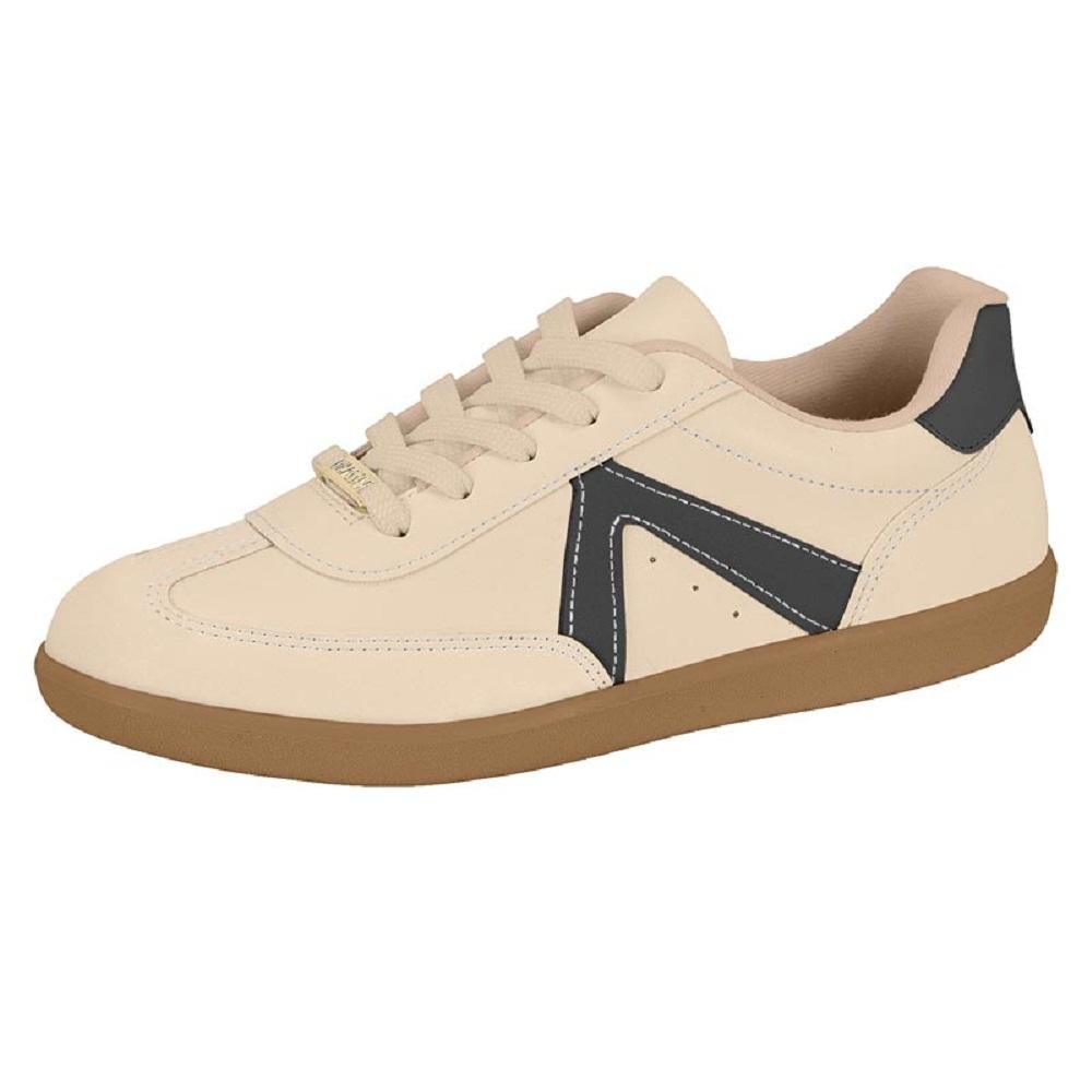 TENIS VIZZANO CASUAL REF 1430.102.7286 FEMININO Bege/Preto 2
