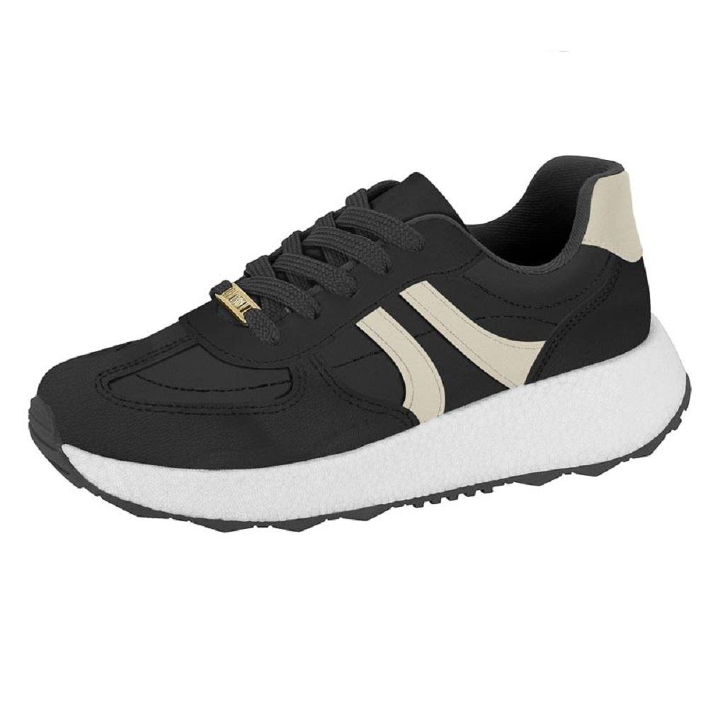 TENIS VIZZANO CASUAL REF 1452.106.30807 FEMININO Preto 2