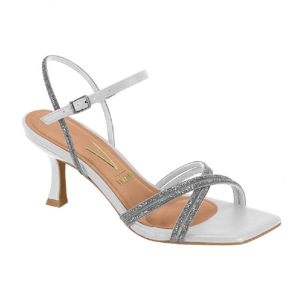 SANDALIA VIZZANO SALTO FINO REF 6536.105.27907 FEMININO Branco/Prata 2