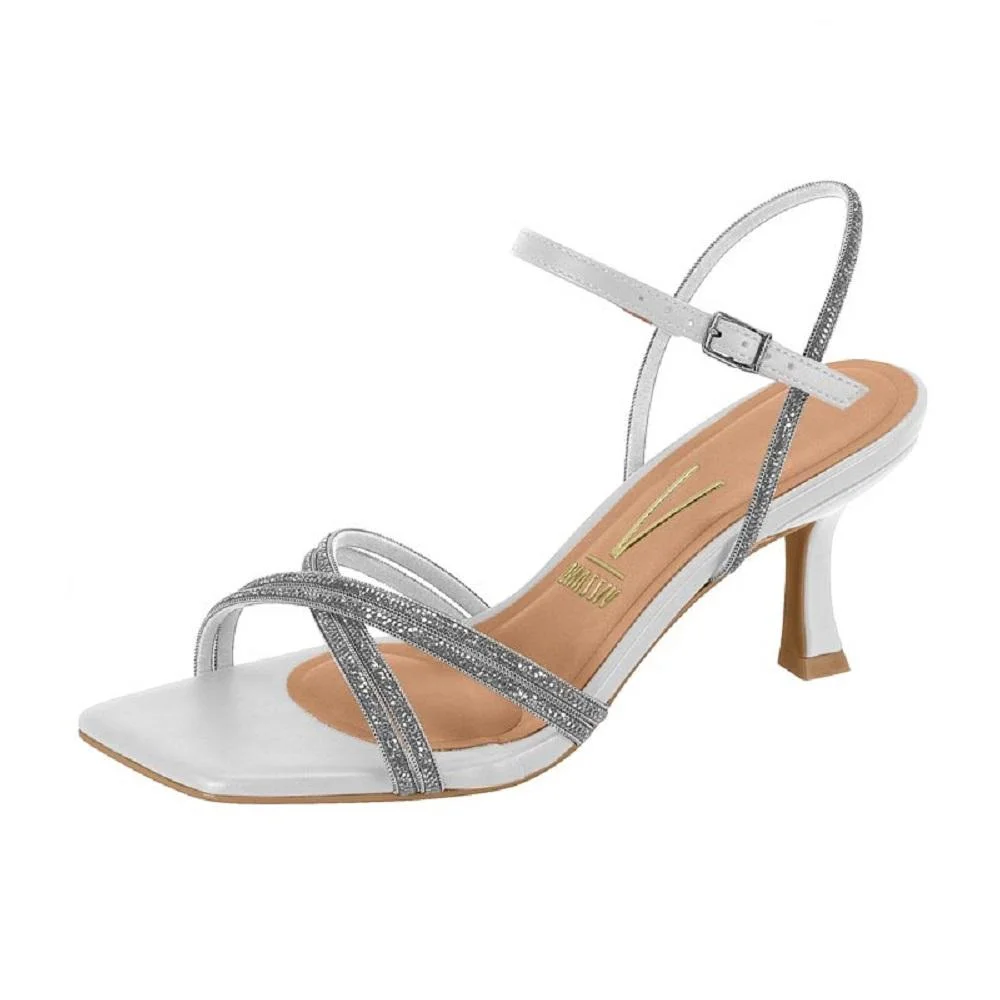 SANDALIA VIZZANO SALTO FINO REF 6536.105.27907 FEMININO Branco/Prata 3