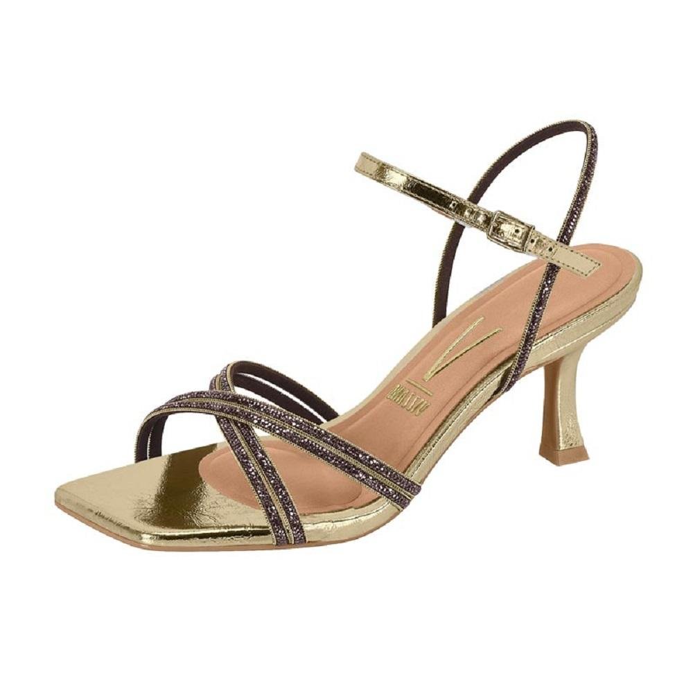 SANDALIA VIZZANO SALTO FINO REF 6536.205.31108 FEMININO Dourado 2