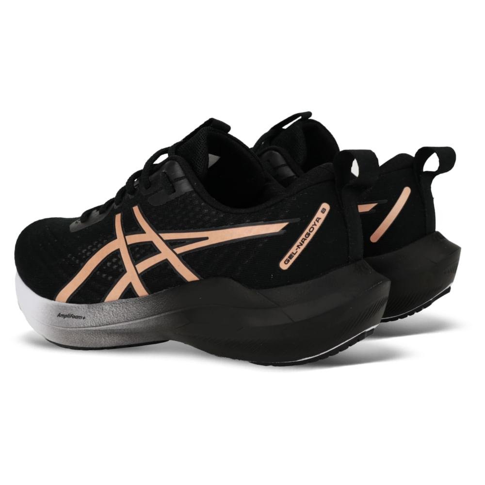 TENIS ASICS GEL-NAGOYA 8 FEMININO Preto/Rosa 2
