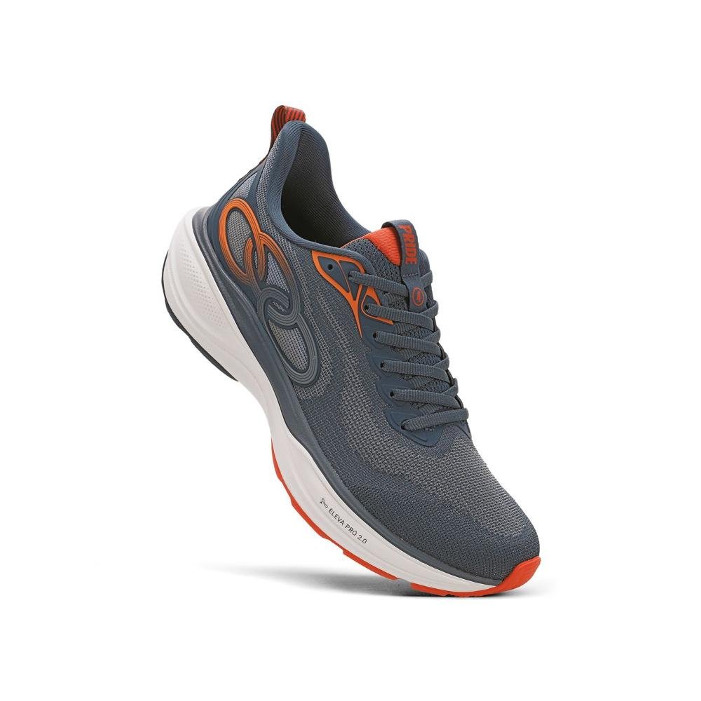 TENIS OLYMPIKUS PRIDE 4 MASCULINO Petróleo/Laranja 3