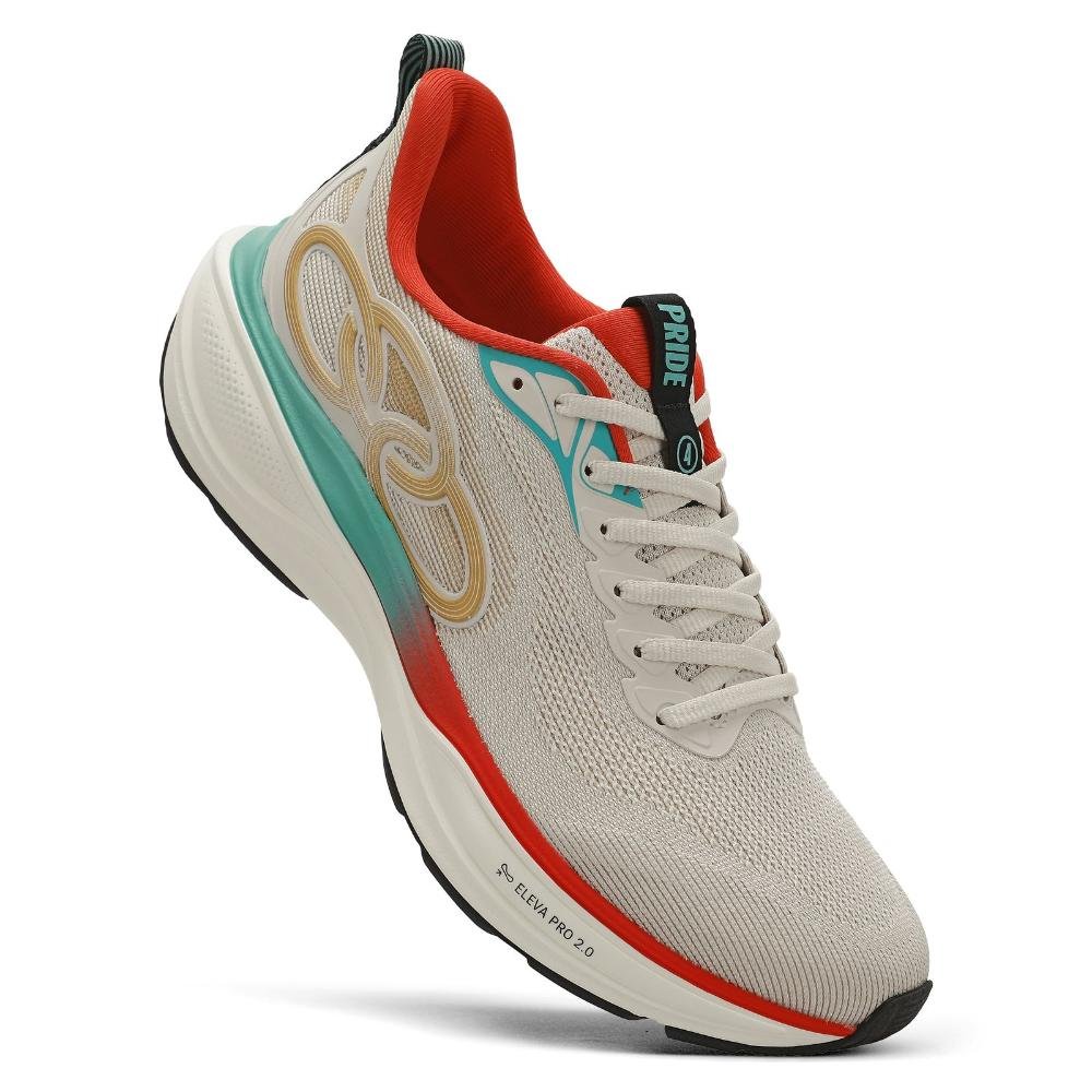 TENIS OLYMPIKUS PRIDE 4 MASCULINO Bege/Laranja 3