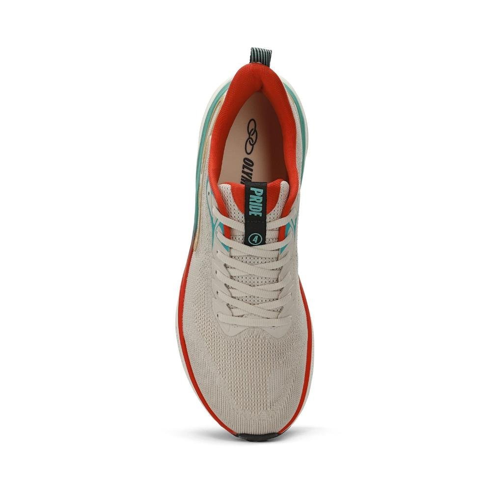 TENIS OLYMPIKUS PRIDE 4 MASCULINO Bege/Laranja 4