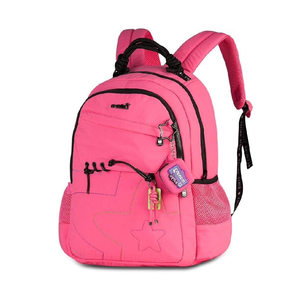 MOCHILA LULUCA DE COSTAS 17,5 REF LU27030 Rosa 2