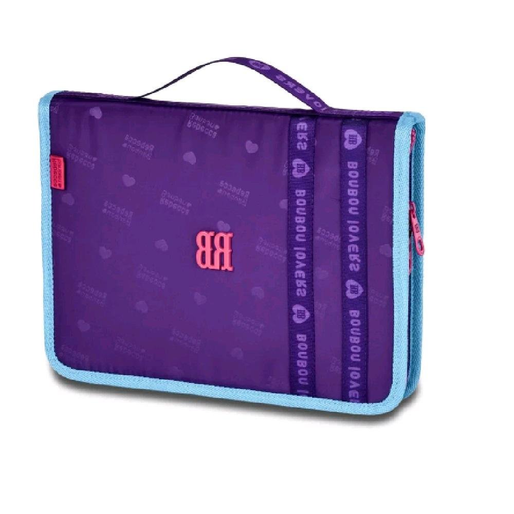 ESTOJO REBECCA BONBON FICHÁRIO 96 PENS URBAN MIX REF RB26225 Roxo 2
