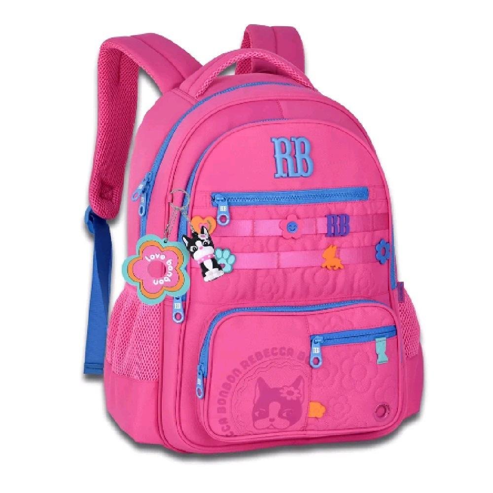 MOCHILA REBECCA BONBON DE COSTAS 17,5 REF RB26231 Rosa 3