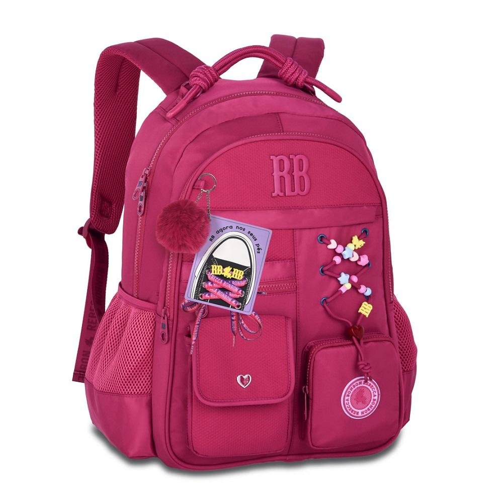 MOCHILA REBECCA BONBON DE COSTAS 17,5 REF RB27422 Rosa 3