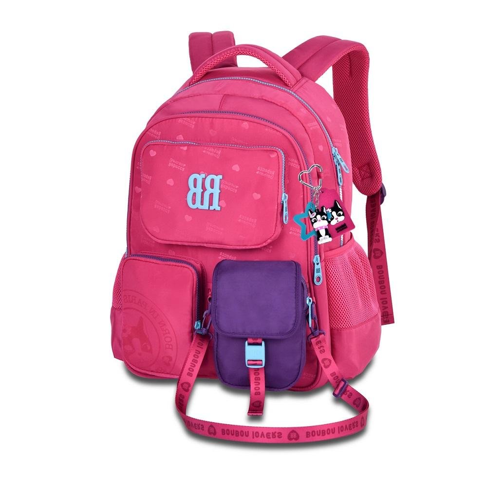 MOCHILA REBECCA BONBON DE COSTAS 17,5 REF RB26223 Rosa 2