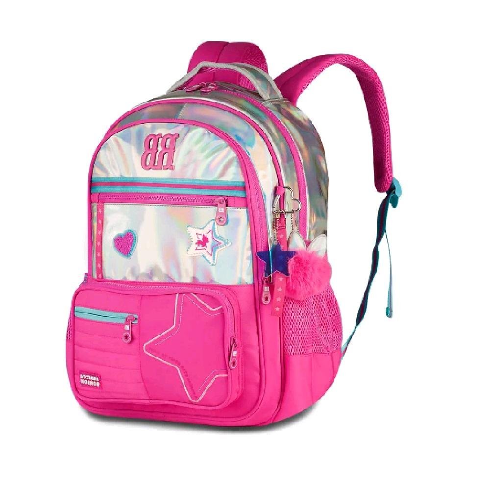 MOCHILA REBECCA BONBON DE COSTAS HOLO SHINE 17,5 RB27017 Rosa 4