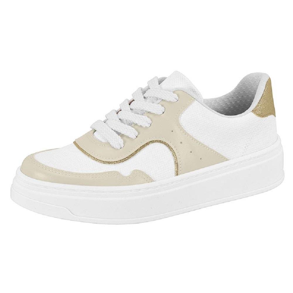 TENIS BEIRA RIO CASUAL REF 4305.118.30203 FEMININO Branco/Dourado 4