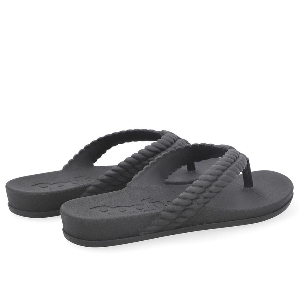 CHINELO USAFLEX POOFY REF AO33001 FEMININO Preto 3