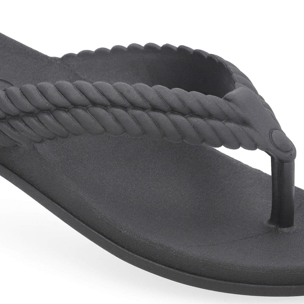 CHINELO USAFLEX POOFY REF AO33001 FEMININO Preto 4