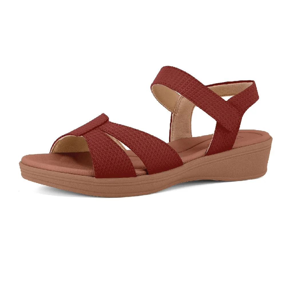 SANDALIA USAFLEX ANABELA BAIXA REF UD04011 FEMININO 4