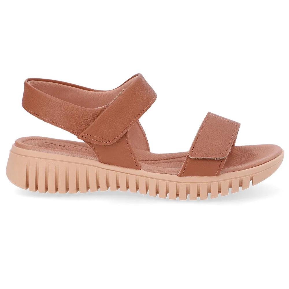 SANDALIA USAFLEX CASUAL EM COURO REF UD11007 FEMININO Marrom 4