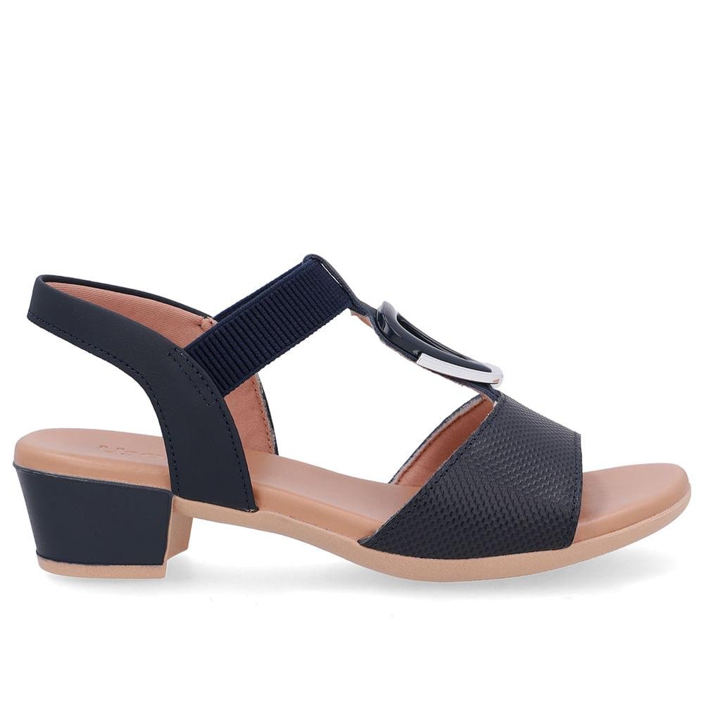 SANDALIA USAFLEX SALTO BLOCO REF UD12002 FEMININO
