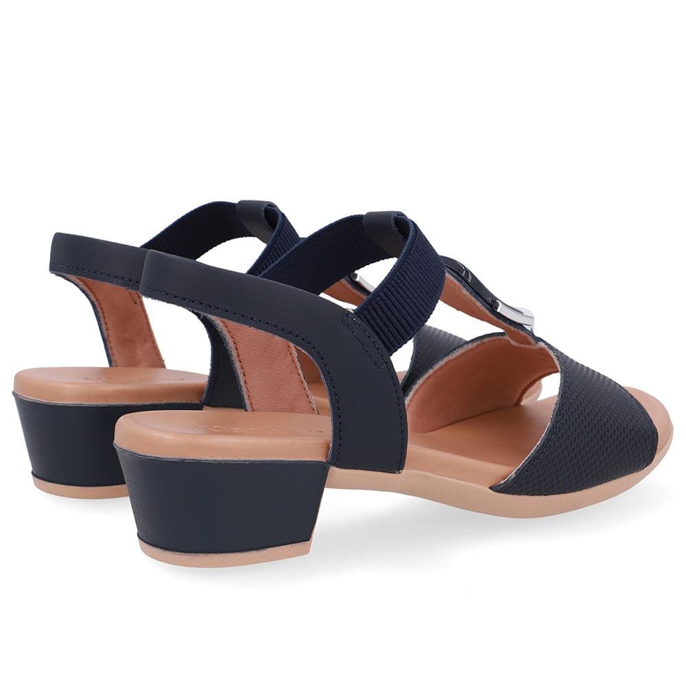 SANDALIA USAFLEX SALTO BLOCO REF UD12002 FEMININO Azul 3