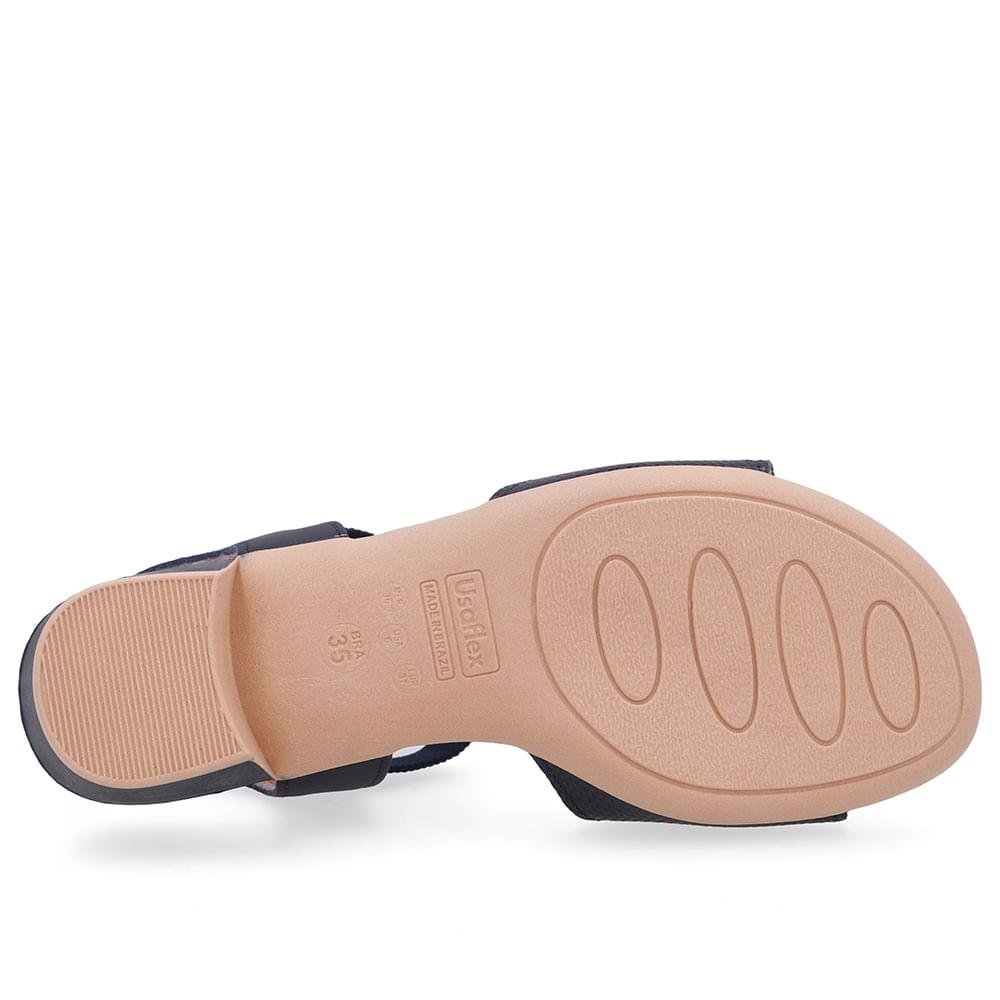 SANDALIA USAFLEX SALTO BLOCO REF UD12002 FEMININO Azul 5