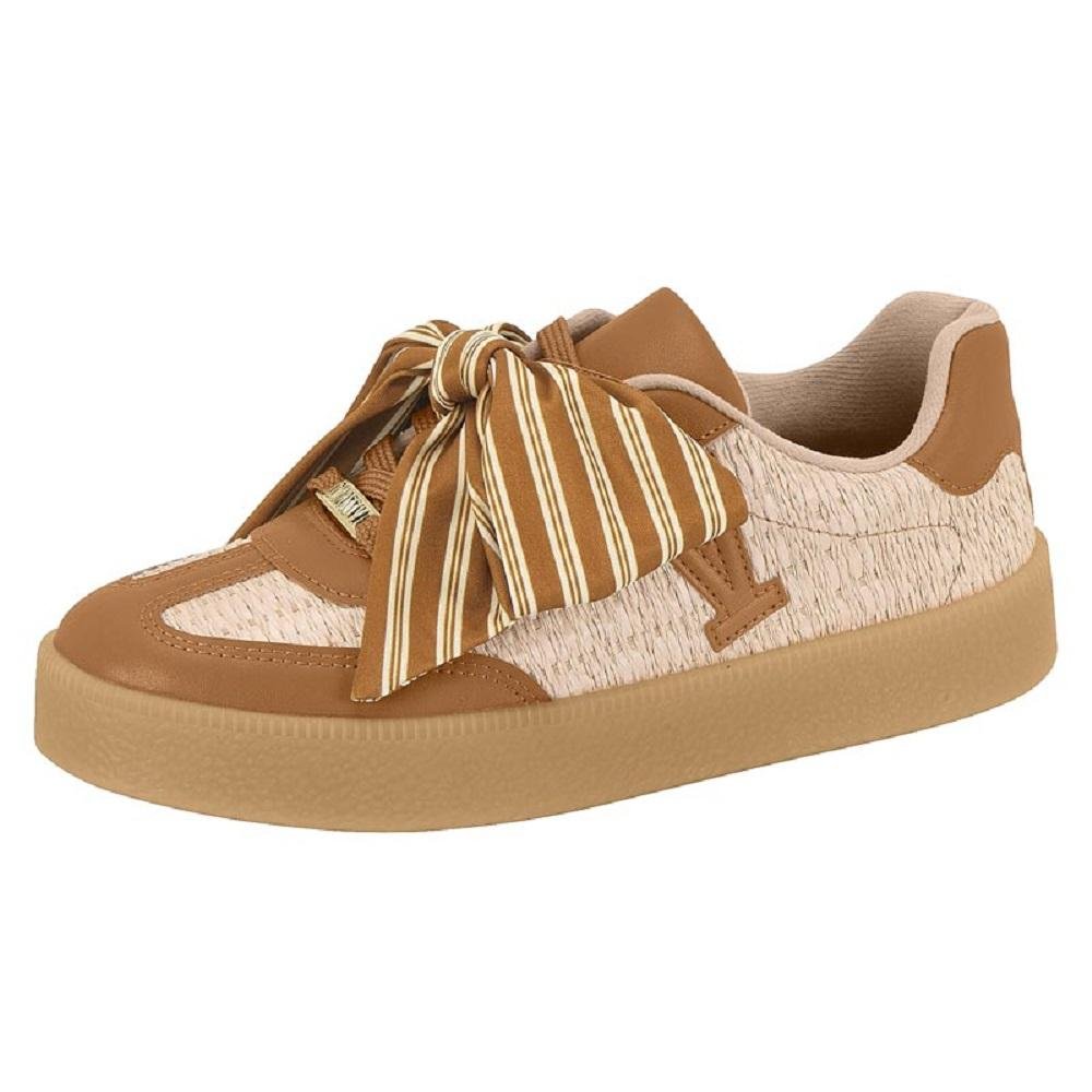 TENIS VIZZANO CASUAL LAÇO REF 1444.105.30226 FEMININO Bege/Marrom 2