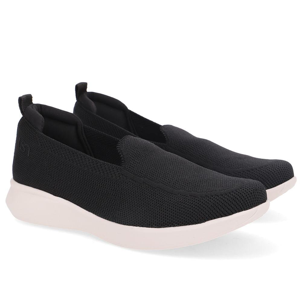 TENIS USAFLEX TRICOT SLIP ON REF UD03006 FEMININO Preto 2