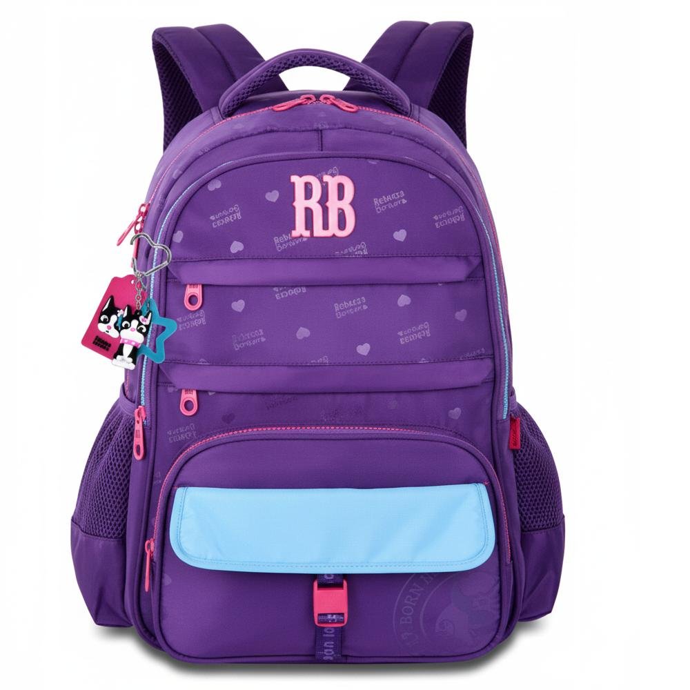 MOCHILA REBECCA BONBON DE COSTAS 17,5" REF RB26224 Roxo 2