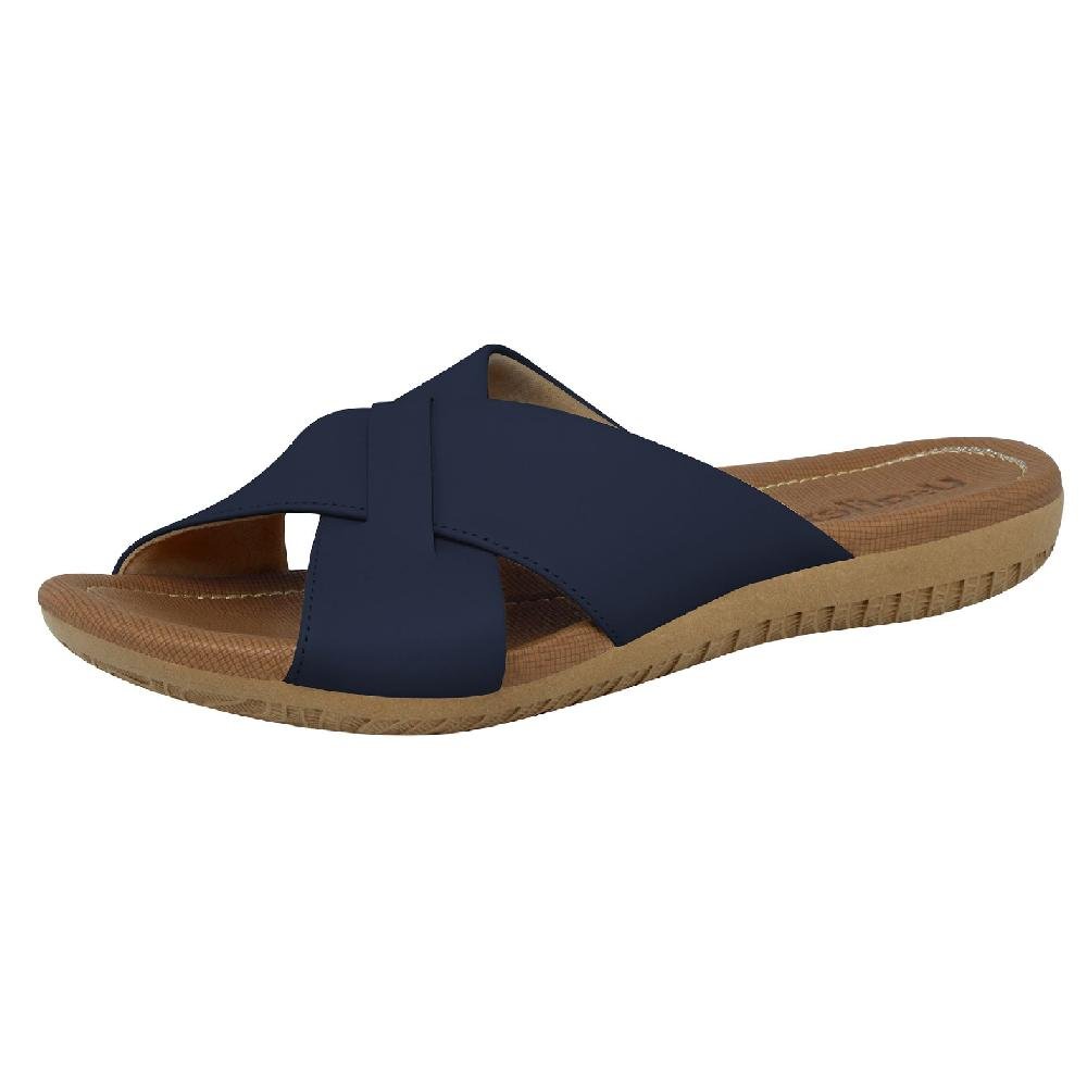 CHINELO USAFLEX TIRA CRUZADA REF R1853 FEMININO Azul 2