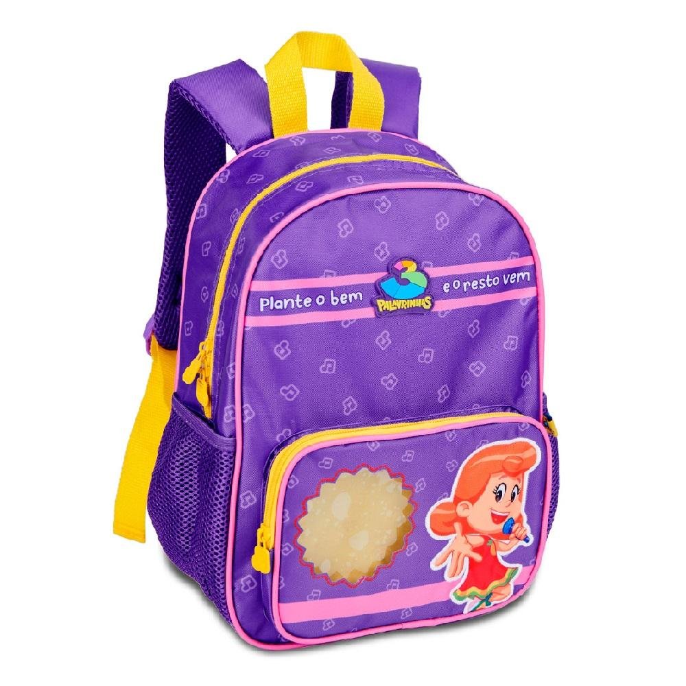 MOCHILA TRES PALAVRINHAS DE COSTAS 16" REF TP26281J Roxo 3