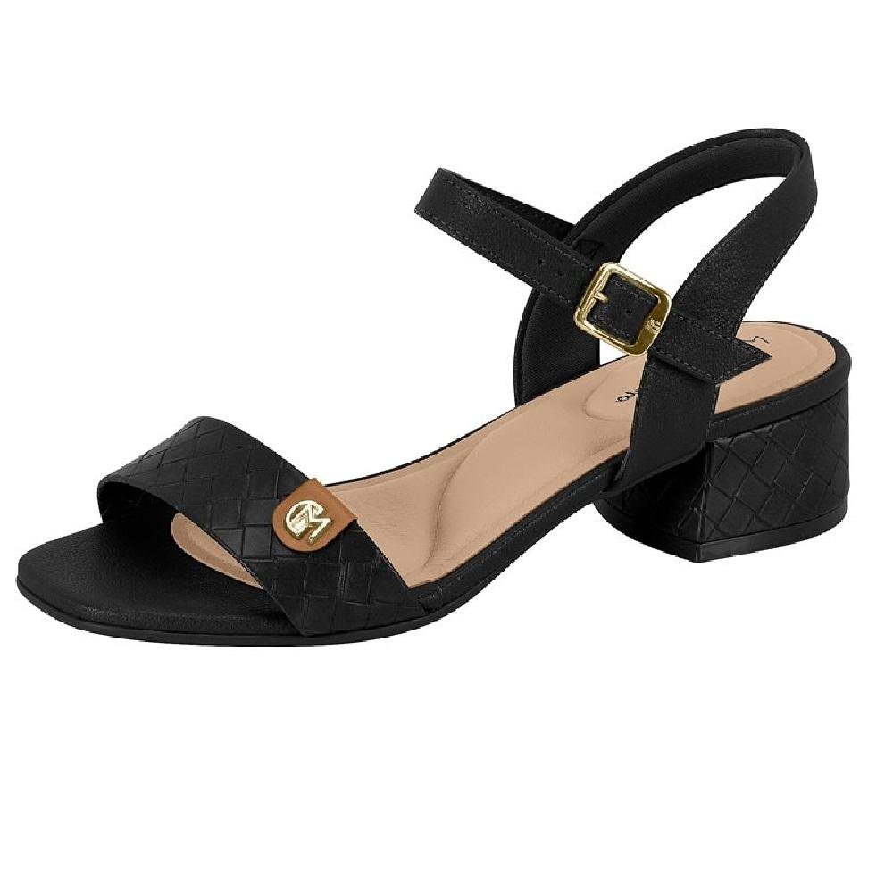 SANDALIA MODARE SALTO BAIXO REF 7211.101.30343 FEMININO Preto 4