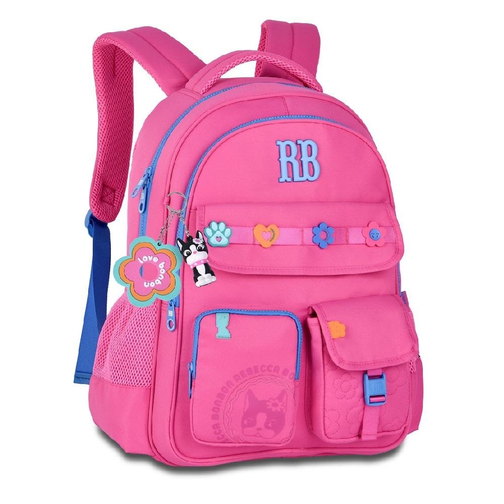 MOCHILA REBECCA BONBON DE COSTAS 17,5" REF RB26232 Rosa 2