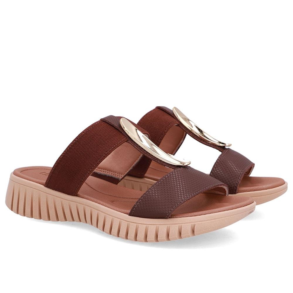 TAMANCO USAFLEX COURO CASUAL REF UD11003 FEMININO Marrom 2