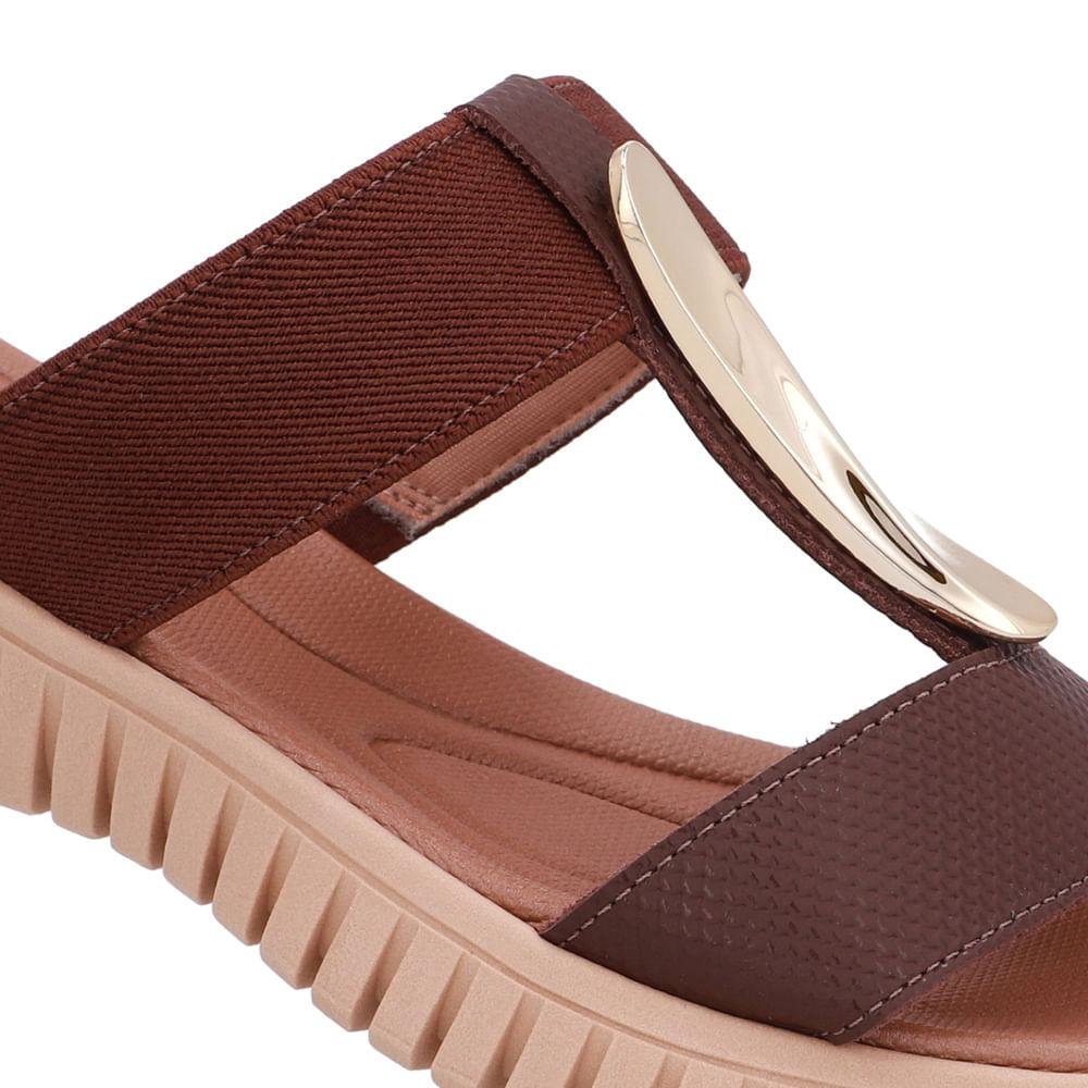 TAMANCO USAFLEX COURO CASUAL REF UD11003 FEMININO Marrom 4