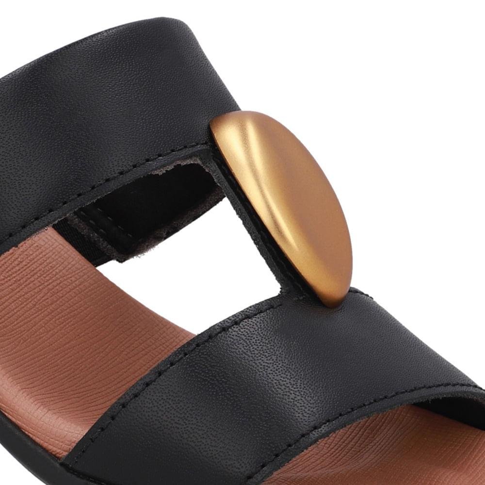 TAMANCO USAFLEX COURO REF AN27008 FEMININO Preto 4