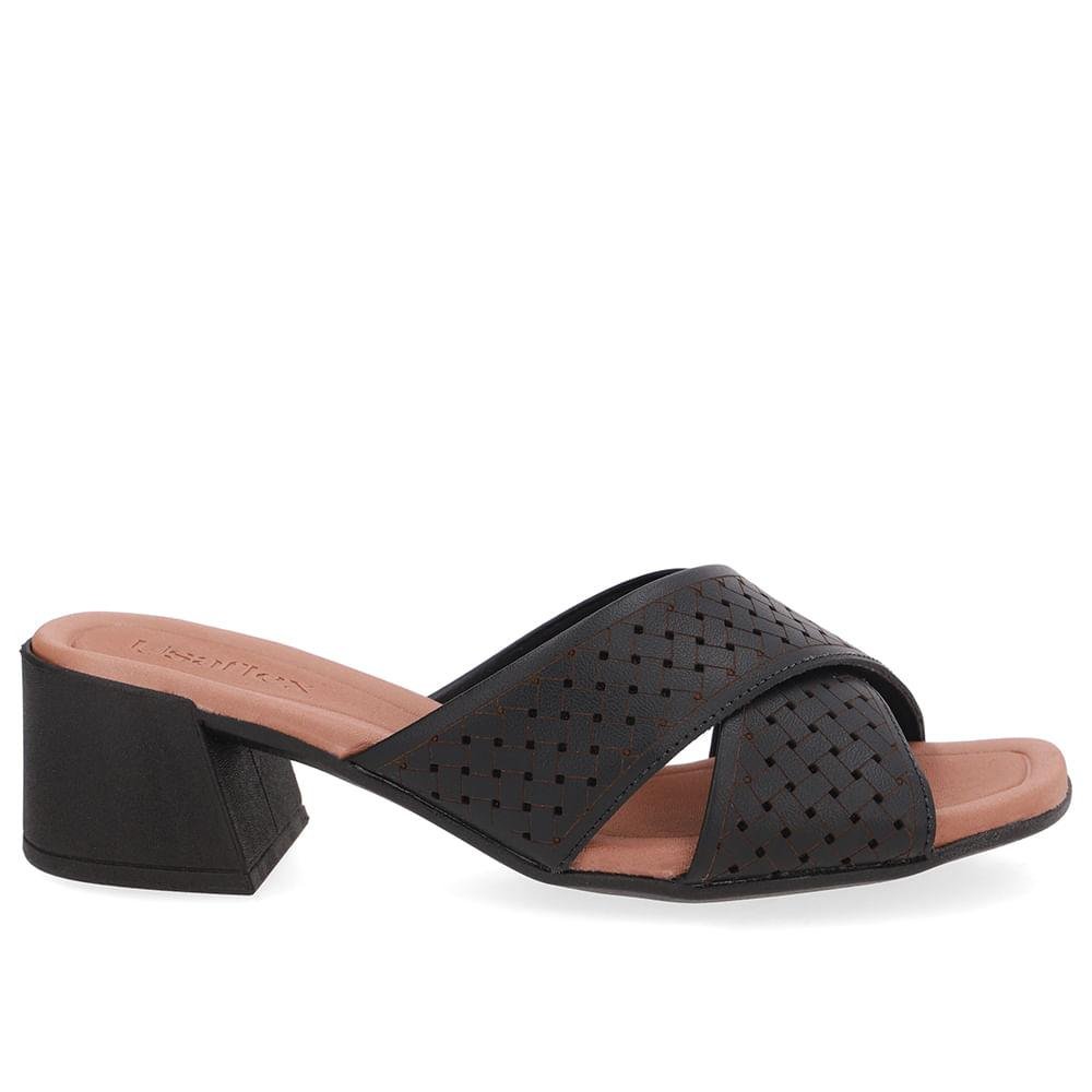 TAMANCO USAFLEX SALTO BLOCO EM COURO REF UD25001 FEMININO