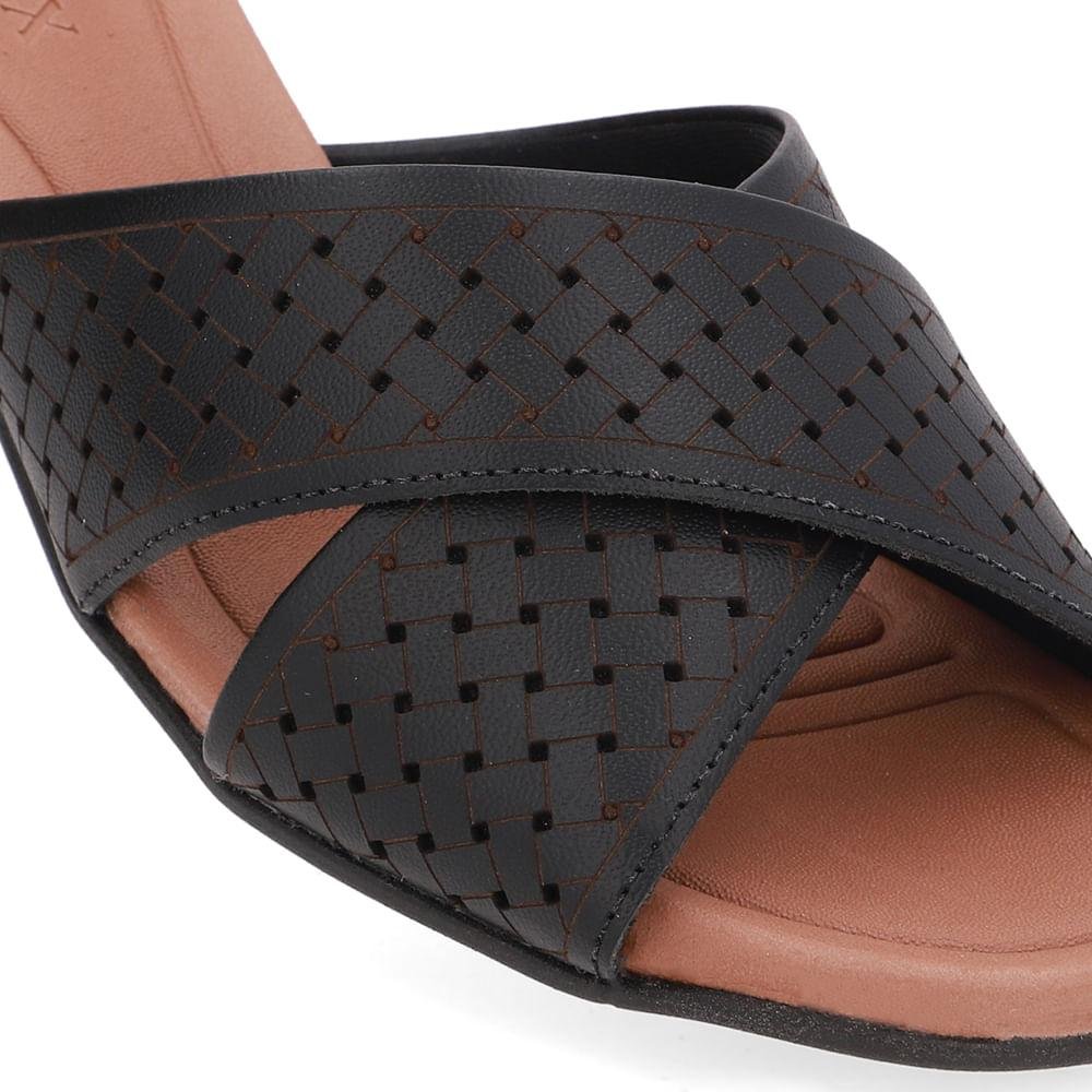 TAMANCO USAFLEX SALTO BLOCO EM COURO REF UD25001 FEMININO Preto 4