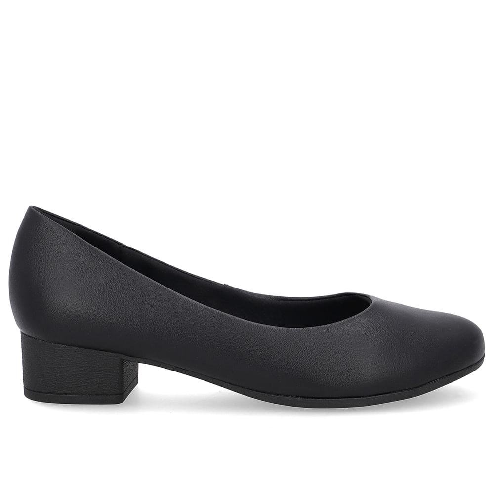 SCARPIN USAFLEX COURO REF UD23001 FEMININO Preto 4