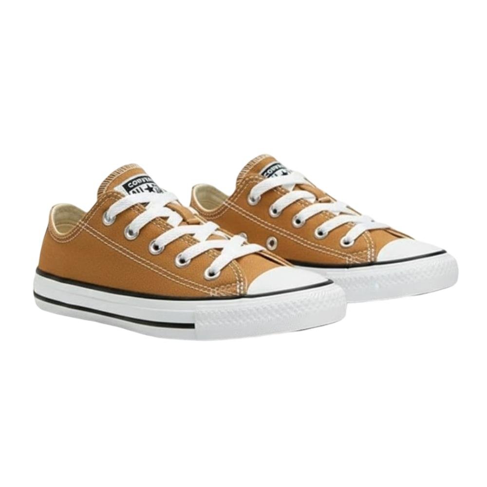 TENIS ALL STAR CHUCK TAYLOR CANO BAIXO REF CK04300061 Bege 3