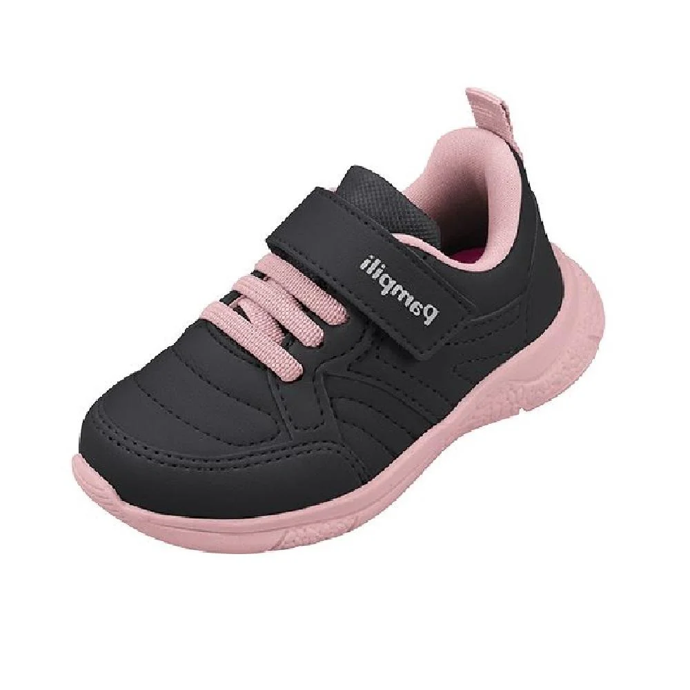 TENIS PAMPILI MINI SOFT CASUAL REF 745020000 INFANTIL Preto/Rosa 4