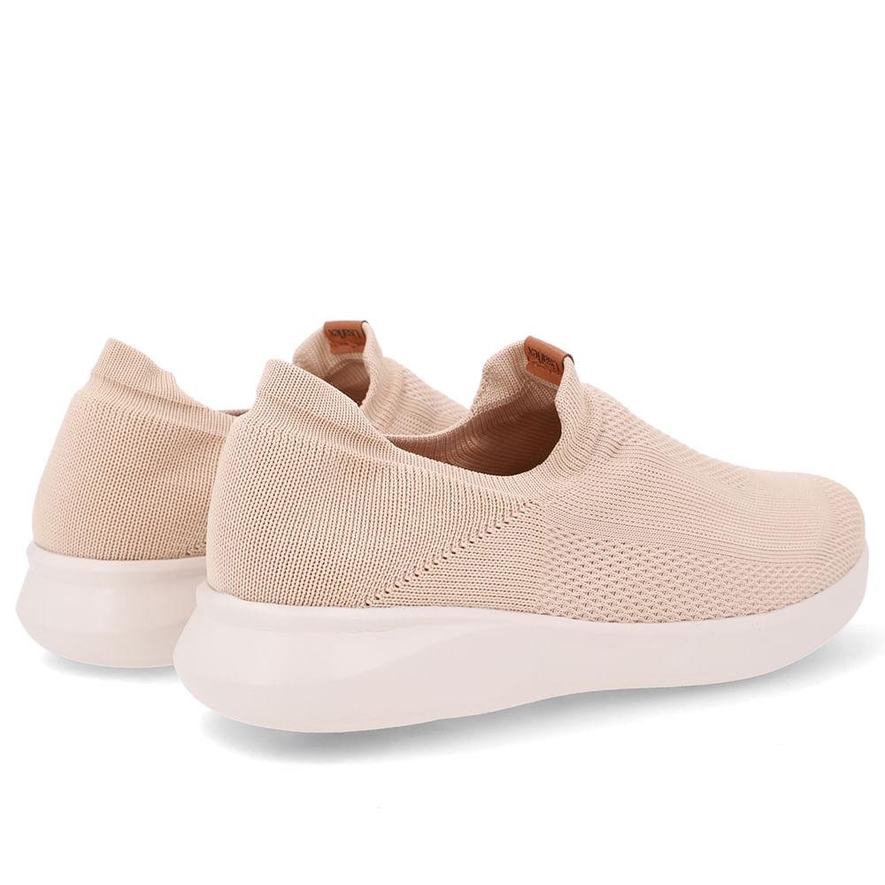TENIS USAFLEX CASUAL TRICOT REF UD03005 FEMININO Bege 3