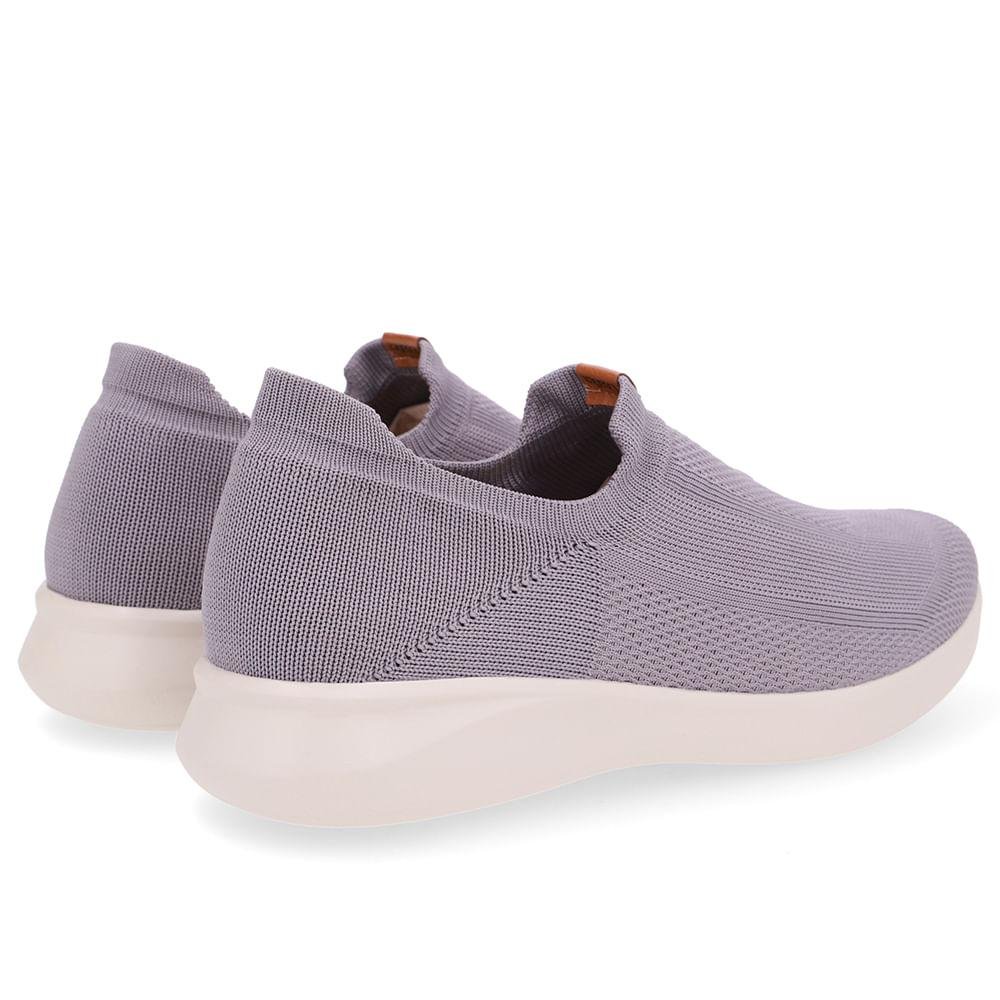 TENIS USAFLEX CASUAL TRICOT REF UD03005 FEMININO Cinza 3