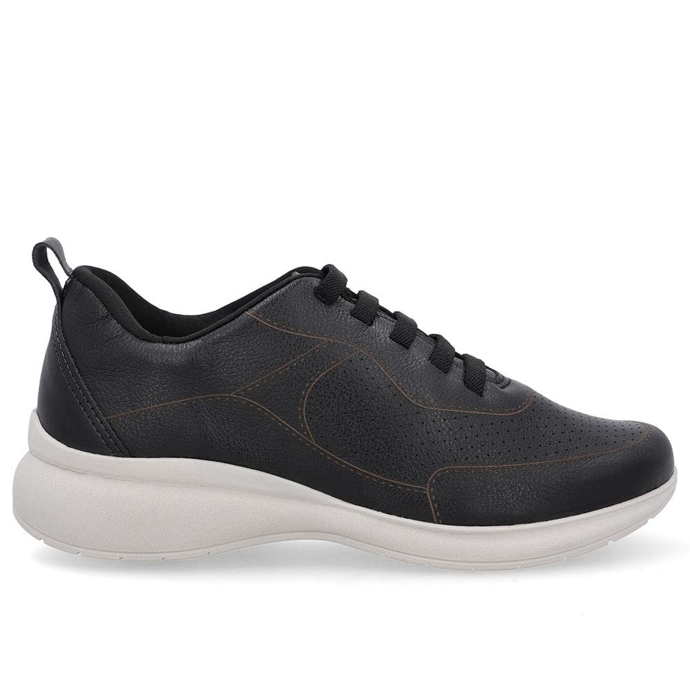 TENIS USAFLEX COURO CASUAL REF UD01002 FEMININO