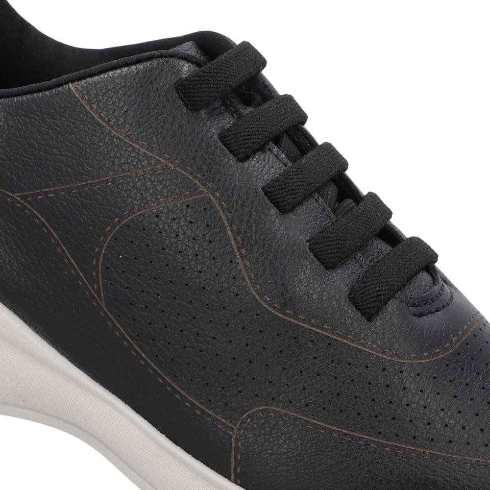 TENIS USAFLEX COURO CASUAL REF UD01002 FEMININO Preto 4