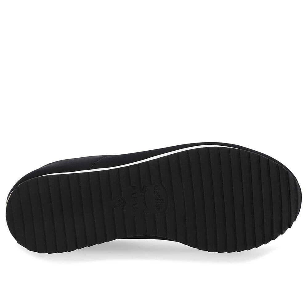 TENIS USAFLEX SLIP ON ELASTANO REF UD21001 FEMININO Preto 4
