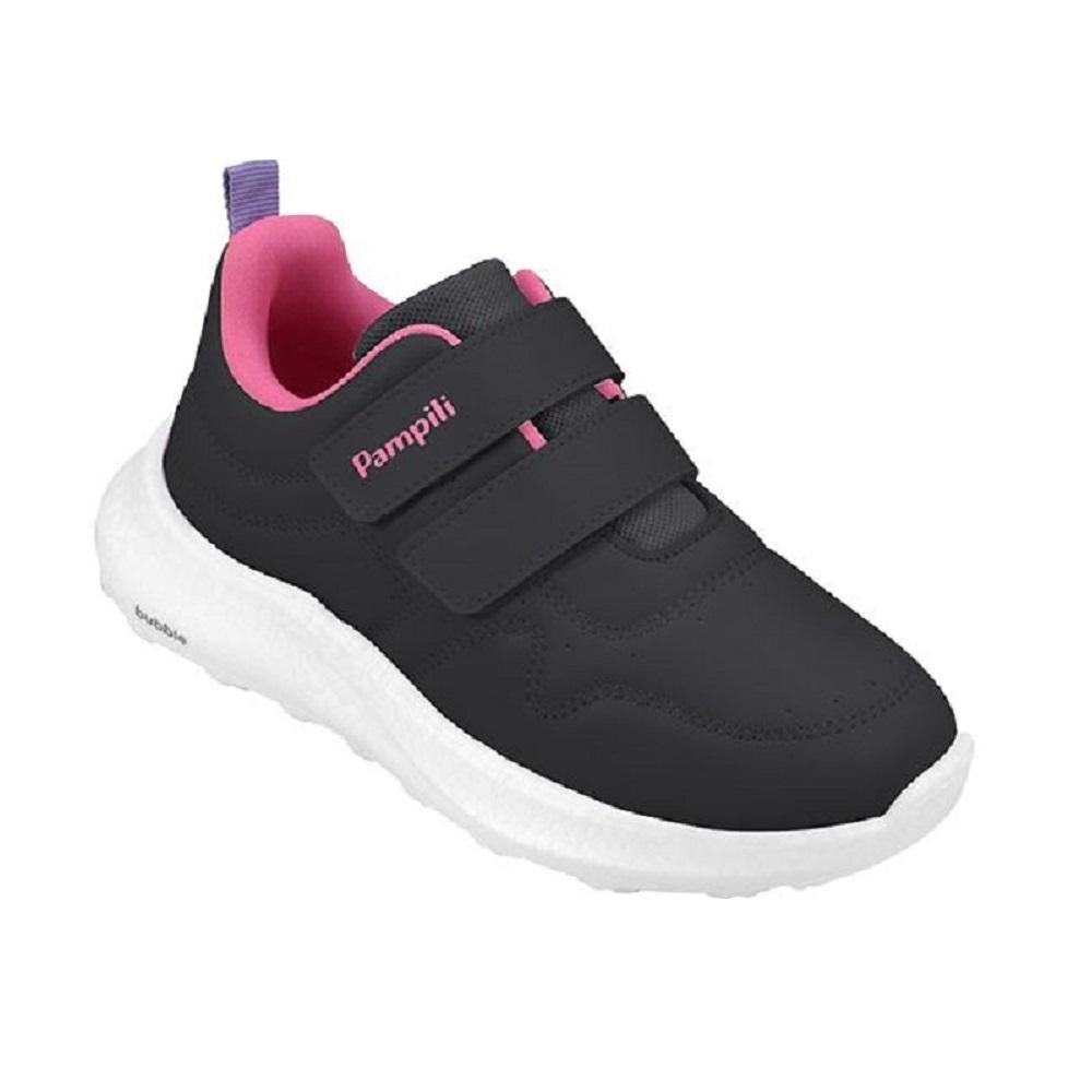 TENIS PAMPILI BUBBLE ESCOLAR REF 746051000 MENINA Preto 3
