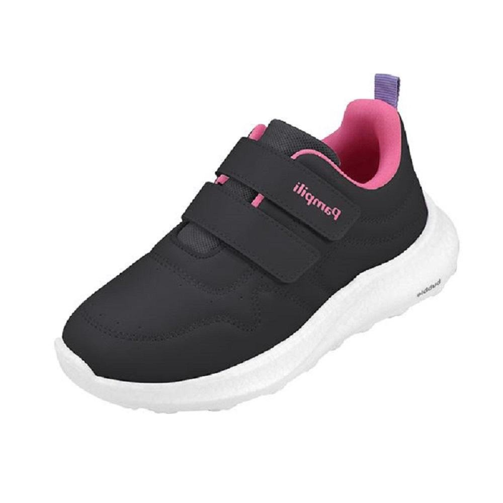 TENIS PAMPILI BUBBLE ESCOLAR REF 746051000 MENINA Preto 4