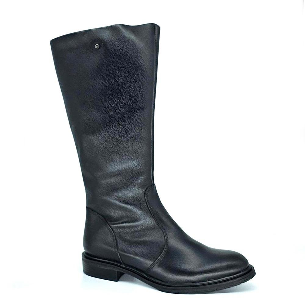 BOTA PERLATTO DIANA COURO CANO ALTO REF DIA022 FEMININO